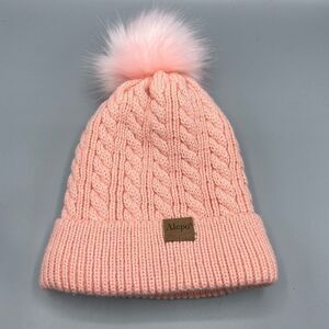 Alepo Toddler Cable Knit Pom Pom Winter Beanie Hat
